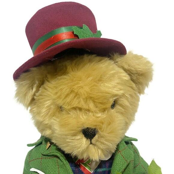 Danbury Mint Christmas Bear Santa Gilbert 2020 16 Inches With Stand and Box NEW - Picture 8 of 11